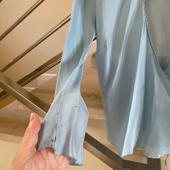 Vintage Philosophy by Alberta FERRETTI Light Blue Top - Picture 13 of 16